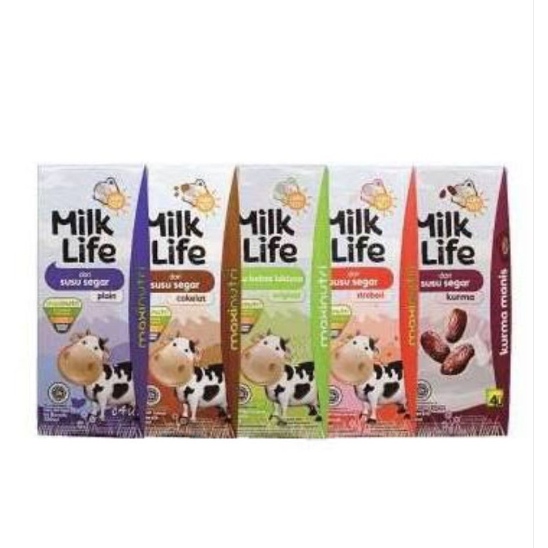

susu uht milklife 200ml ecer