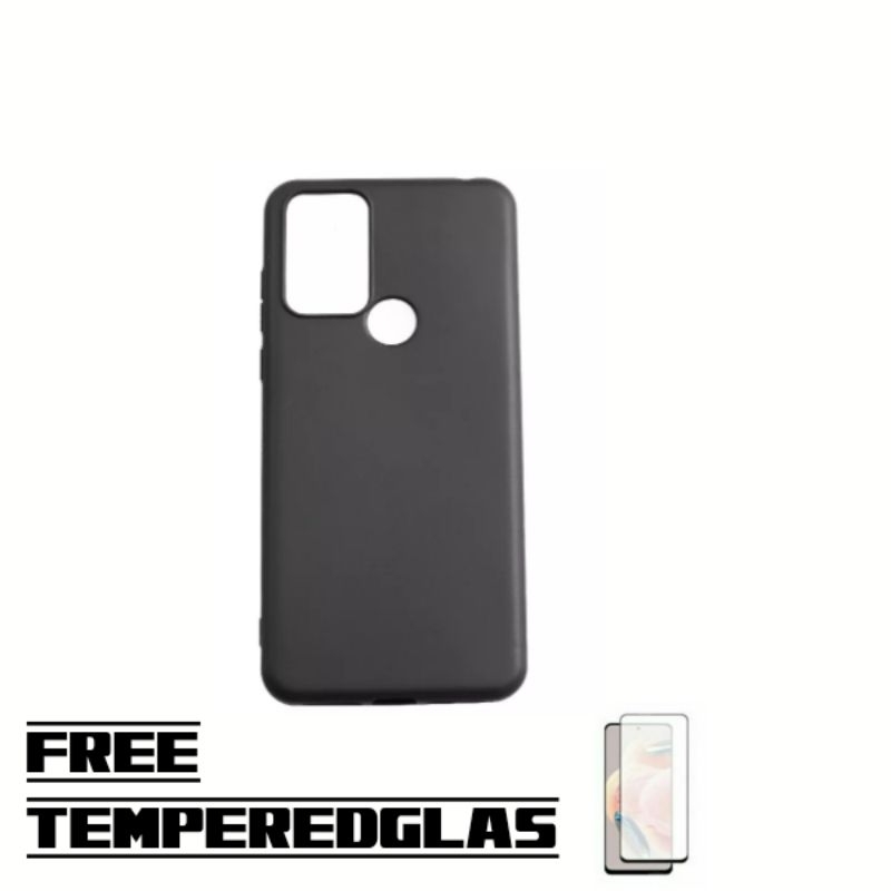 soft case sharp aquos v6/v6 plus black Gratis tempered glas