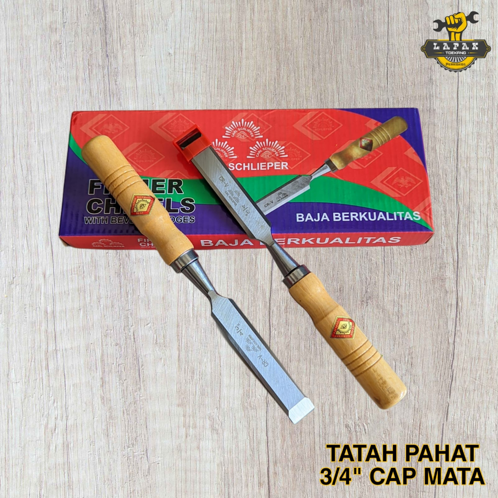 Tatah Kayu 3/4 inch / Pahat Kayu Carl Schlieper Cap Mata ¾" CRV