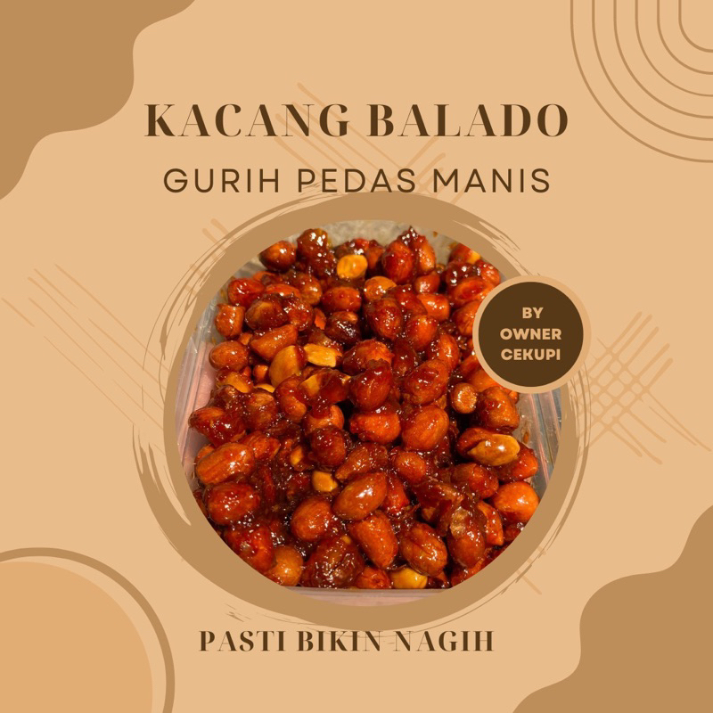 

Kacang Balado/Kaldo/kacang pedas manis