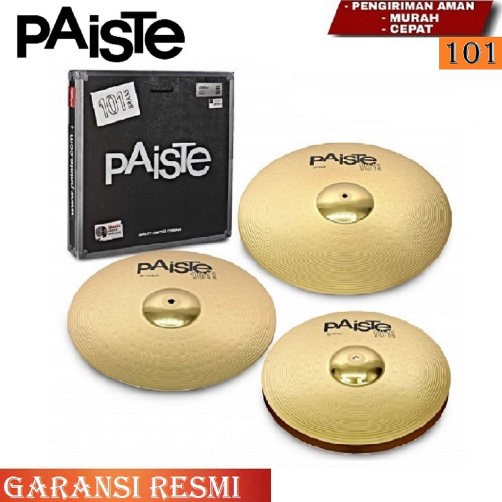 Paiste 101 Brass Universal Cymbal Drum Set - 1 Set