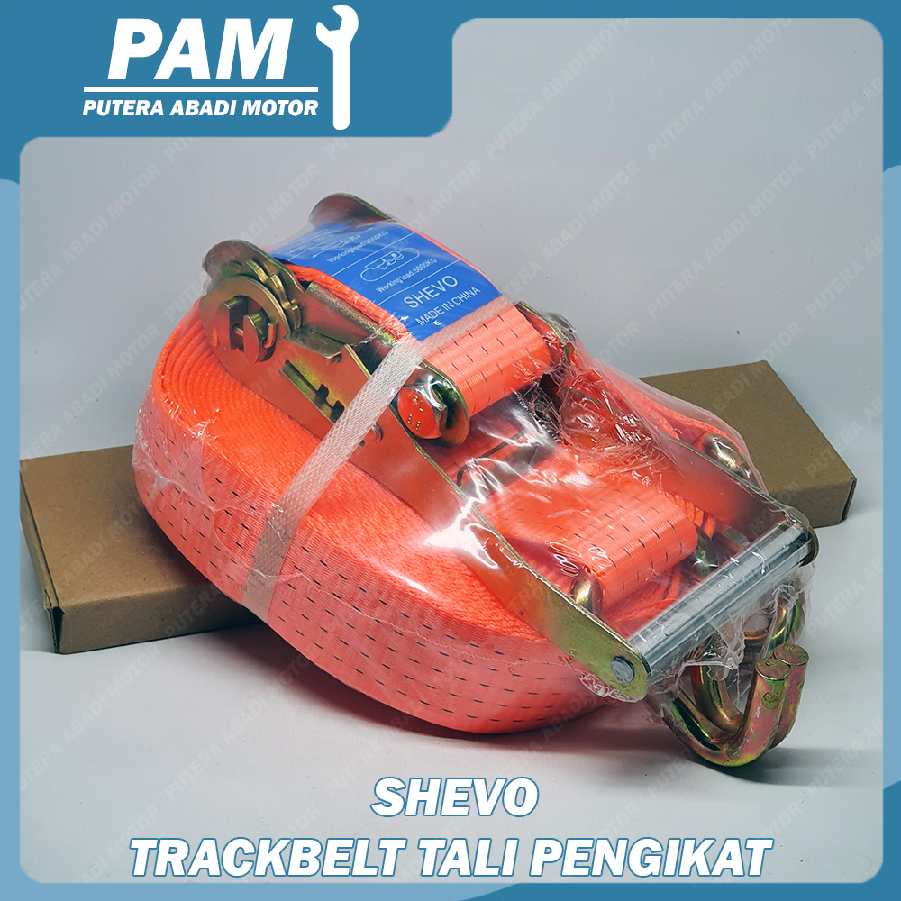 Ratchet Tie Down Trackbelt 12 Meter SHEVO 12M Tali Pengikat Belt