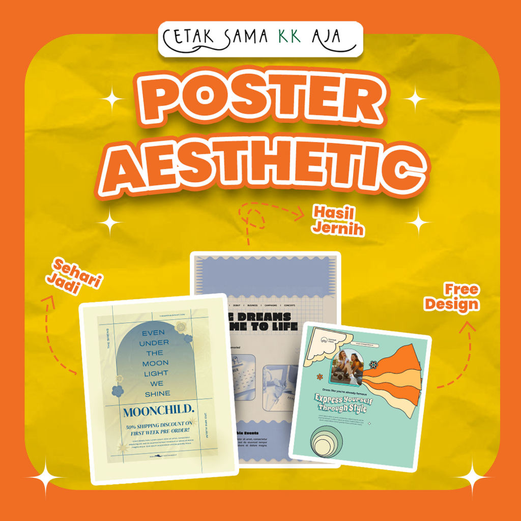 

POSTER AESTHETIC VINTAGE RETRO CUTE PRETTY CASUAL BRAND KOREA PASTEL A3 A4 DEKORASI TEMBOK