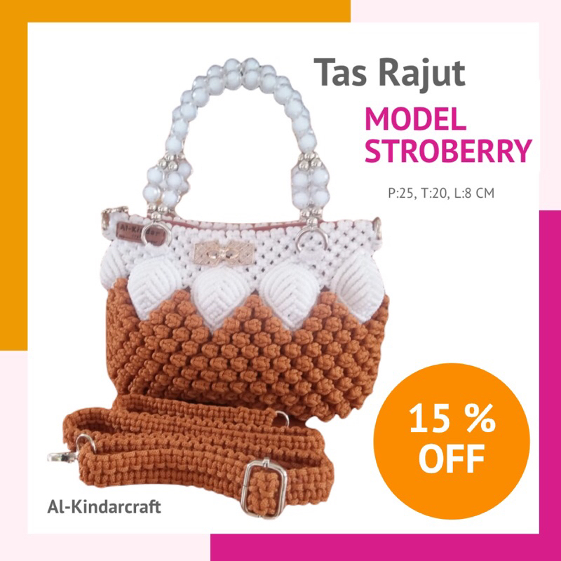 Tas Rajut Model Stroberry