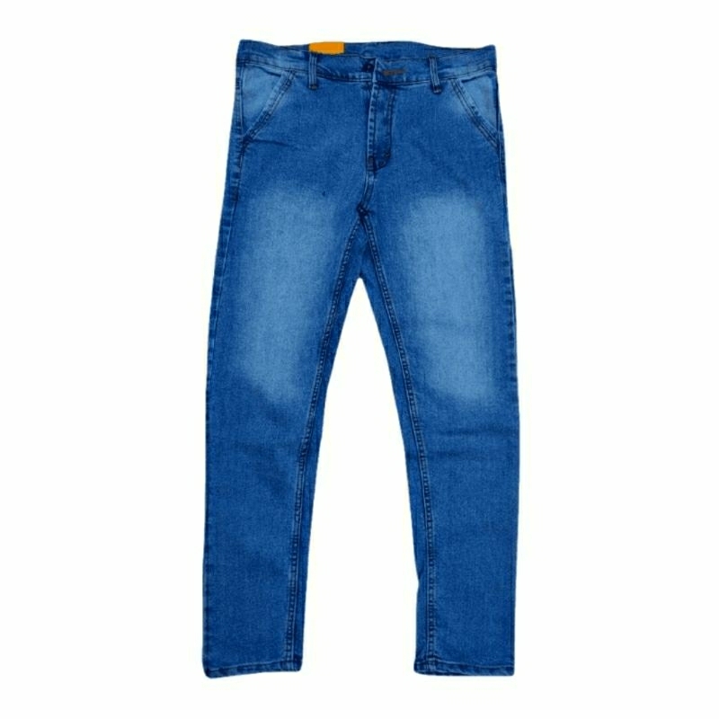 Celana Jeans Pria Panjang Cowok Skinny Slim fit Pensil Melar Bahan  Denim Stretch