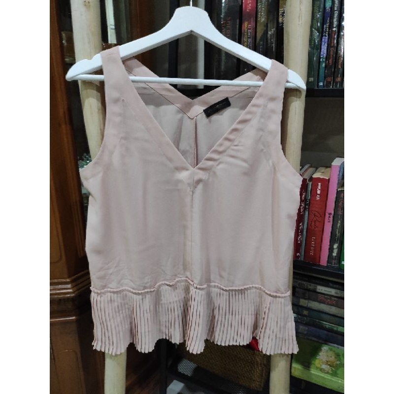 Donna Karan New York Sleeveless Peplum Blouse