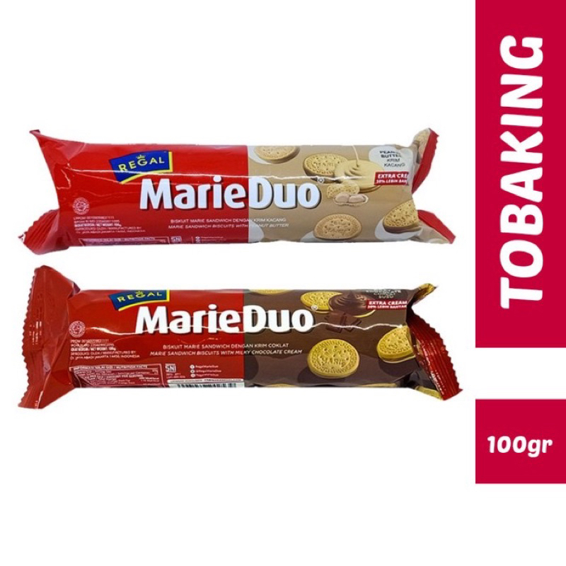 

Regal Marie Duo Krim Cokelat Kacang 100gr