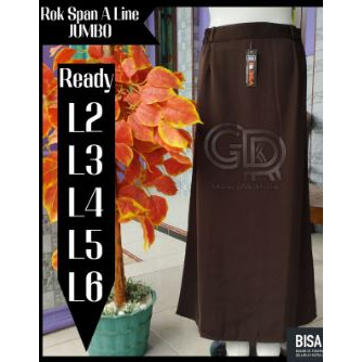 Ready Siap Kirim.. Rok Kerja Panjang Rok Span Jumbo Rok Coklat Jumbo Rok Panjang