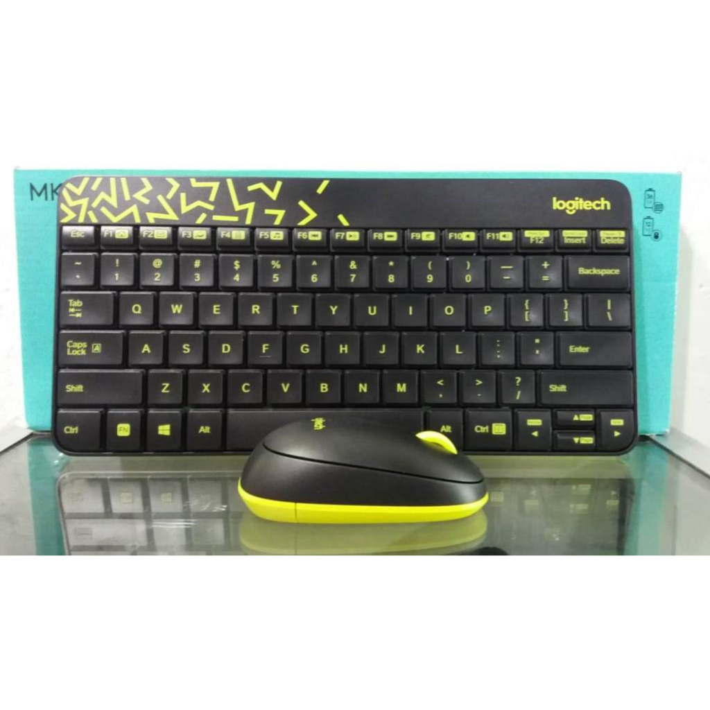 LOGITECH MK240 WIRELESS KEYBOARD DAN MOUSE BLACK