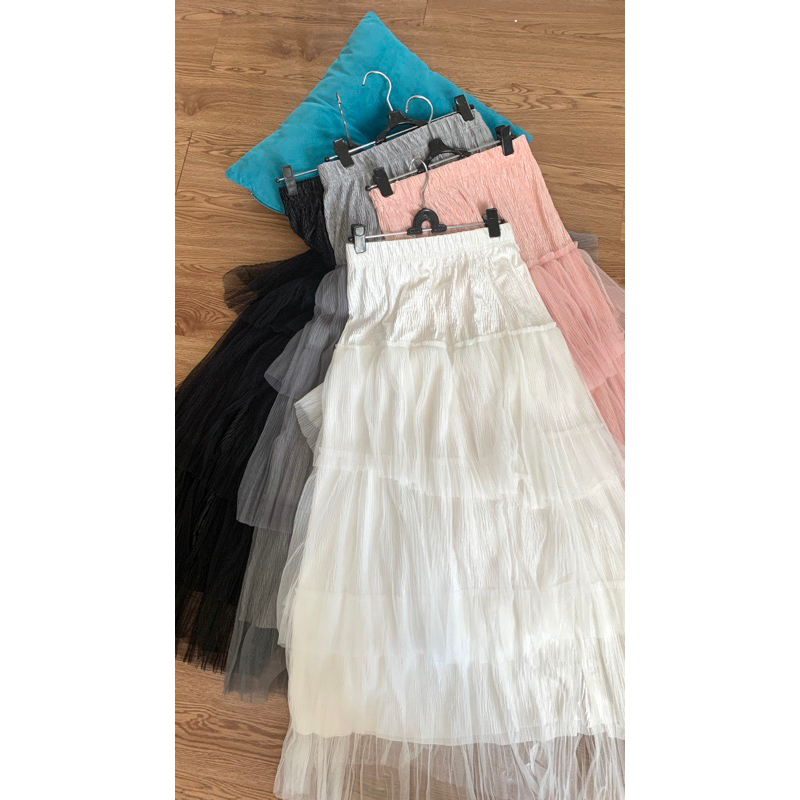Rok tile rumbai import wanita