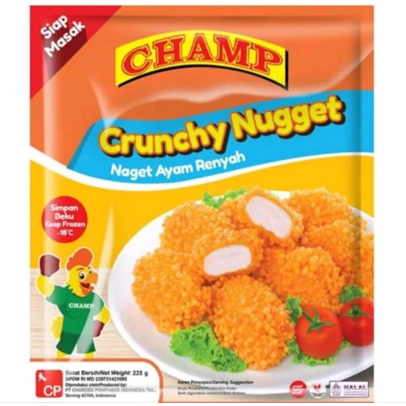 

Champ Crunchy Nugget 225Gr Naget Krispy