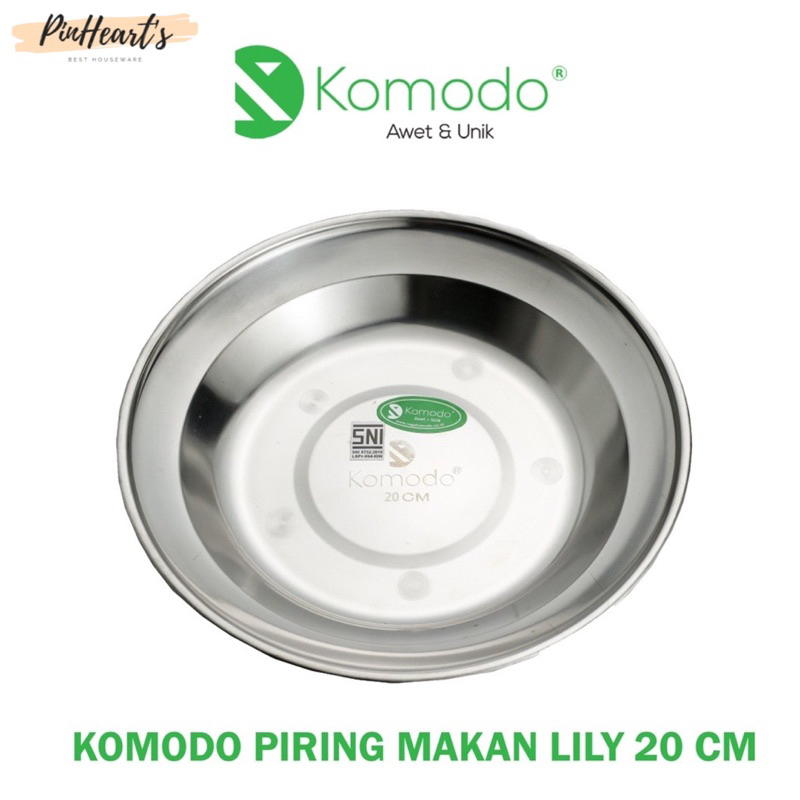 PIRING MAKAN STAINLES STEEL KOMODO SOUP PLATE STAINLESS KOMODO TEBAL | PIRING MAKAN STAINLESS STEEL