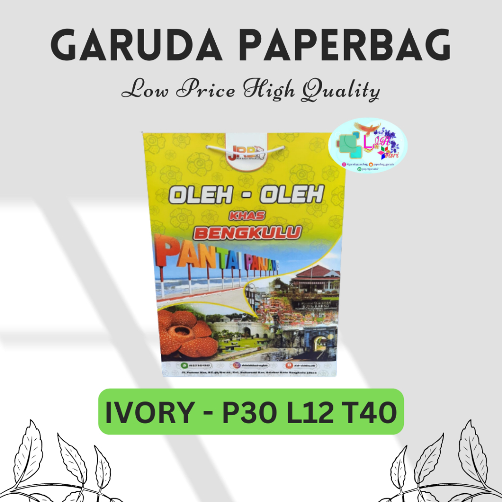 

Paper Bag Printing, Paper Bag Murah Full Color Size 30x12x40 Cetak 2 Sisi