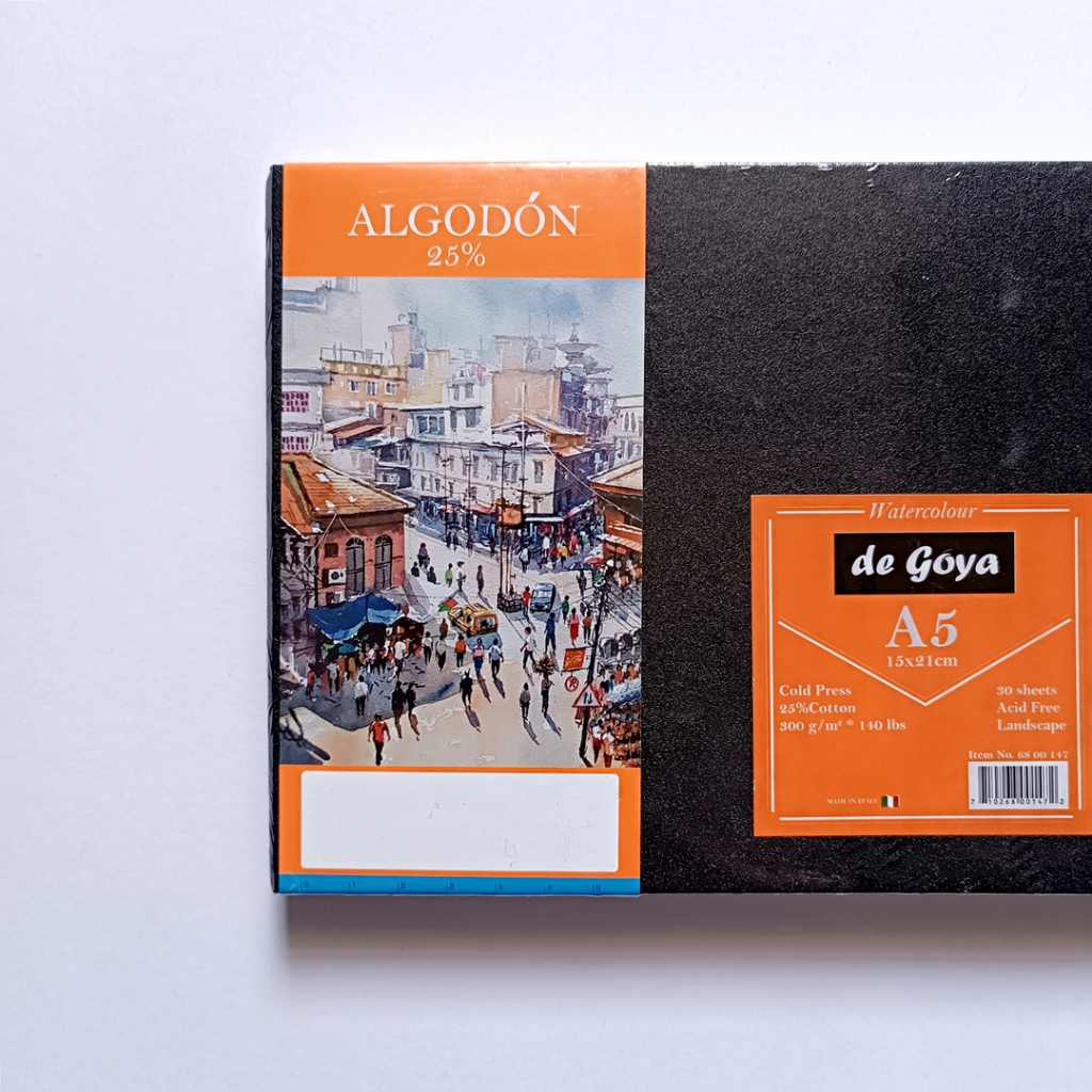 

RK De Goya Algodon Stitch 25% Watercolour A5 30 Sheets / De Goya Watercolour / Watercolour Book A5