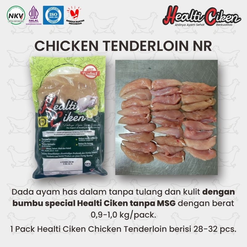 

Ayam Probiotik Healti Ciken Minipack Chicken Tenderloin NR