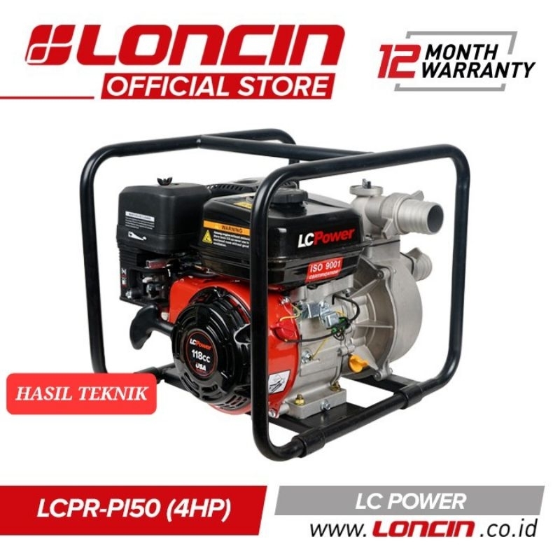 Mesin Pompa Air Sawah 2" Waterpump LONCIN WP Alkon 2 Inch CX 120 4 PK GARANSI 1 TAHUN