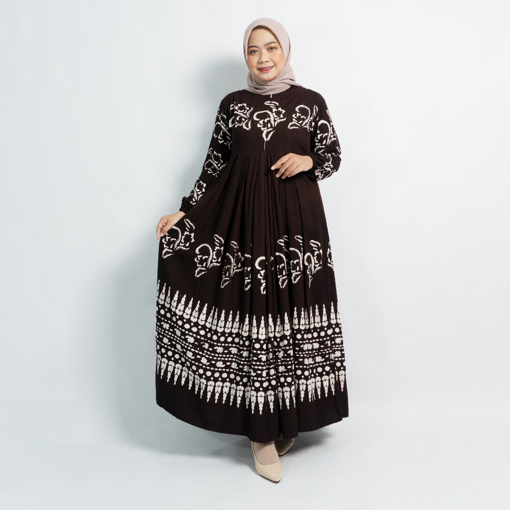 GAMIS RAYON PREMIUM TEBAL MOTIF 17 TERBARU / GAMIS BATIK PEKALONGAN / GAMIS KATUN RAYON / GAMIS TWIL
