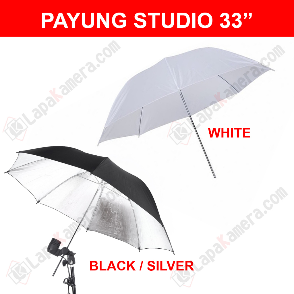 Payung Studio Foto 33 ichh, softbox payung lampu studio lighting