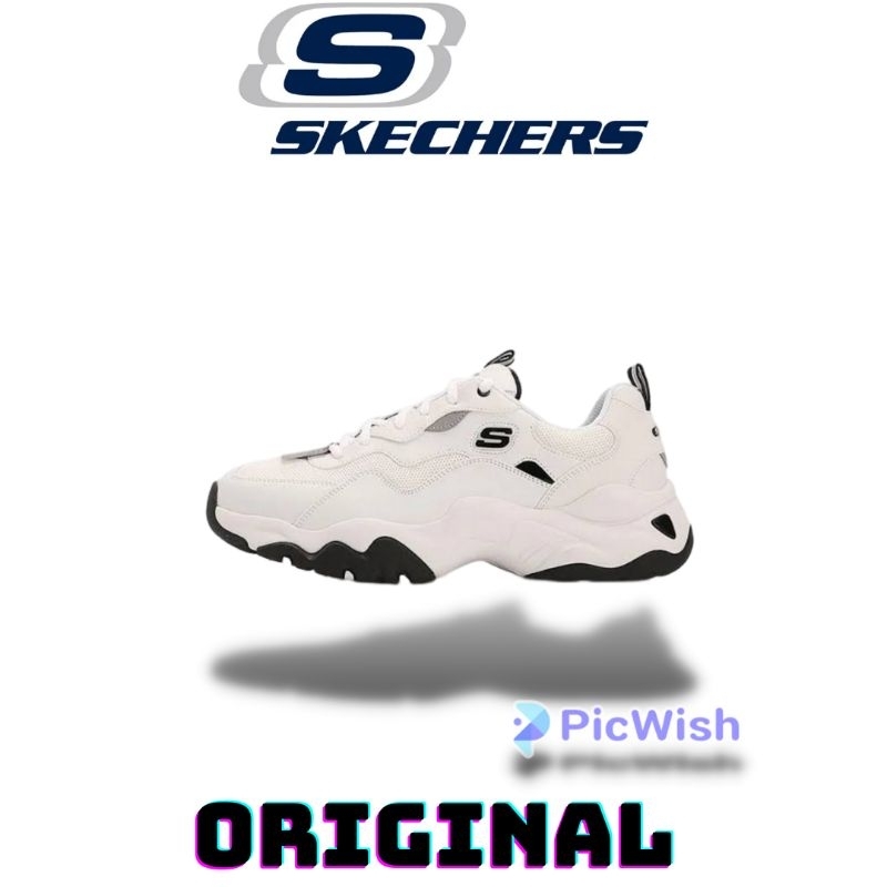 Sepatu Skechers D'lites 3.0 White Men's ( 237152/WHT ) Original