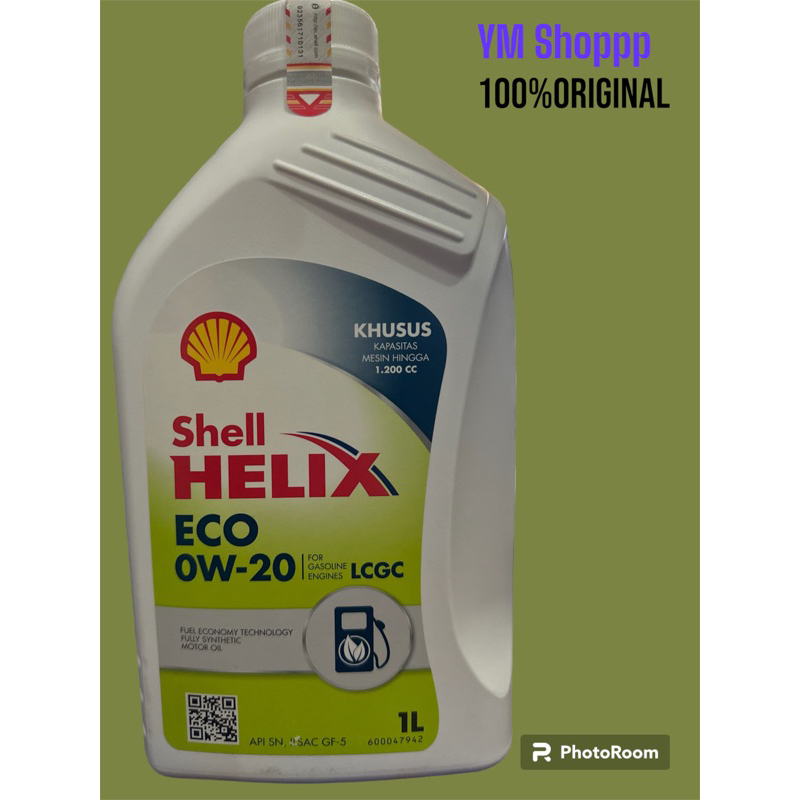 SHELL HELIX ECO SAE  OW-20 LCGC (1 LITER) UNTUK MOBIL BENSIN