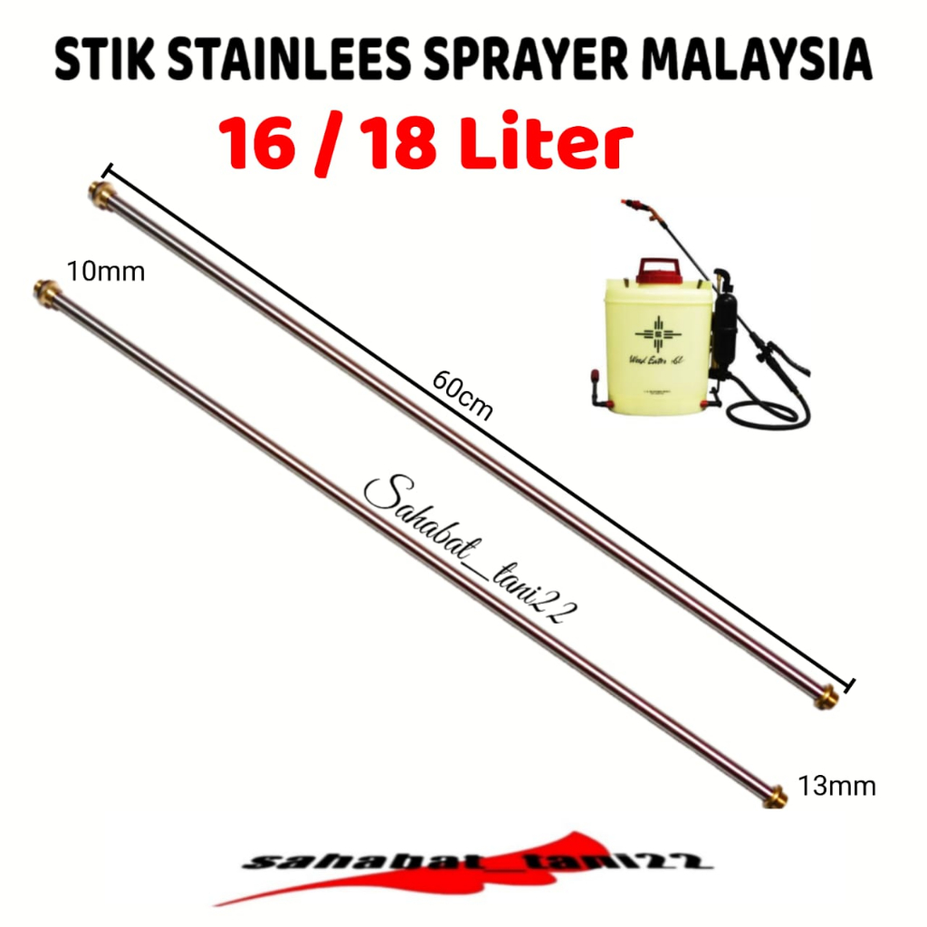 Stik stainless sprayer malaysia 16 18 liter stick stenlis malaysia stik sprayer manual stik semprota