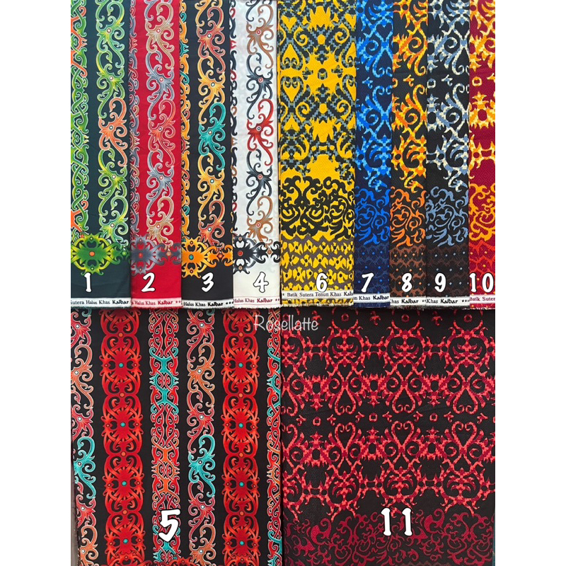 Kain Batik Khas Borneo Vertical