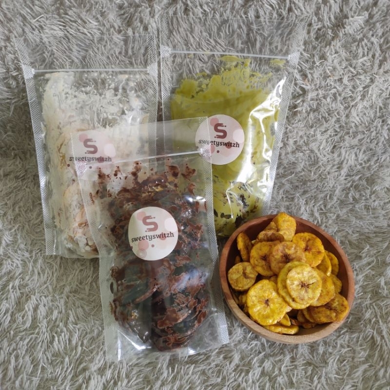 

Kripik Pisang Lumer | Keripik Pisang | Banana Chips Lumer | Coklat lumer