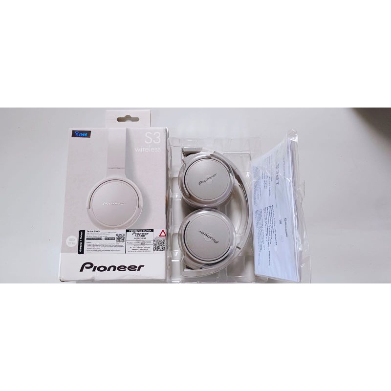Headphone Bluetooth Pioneer S3 White Second