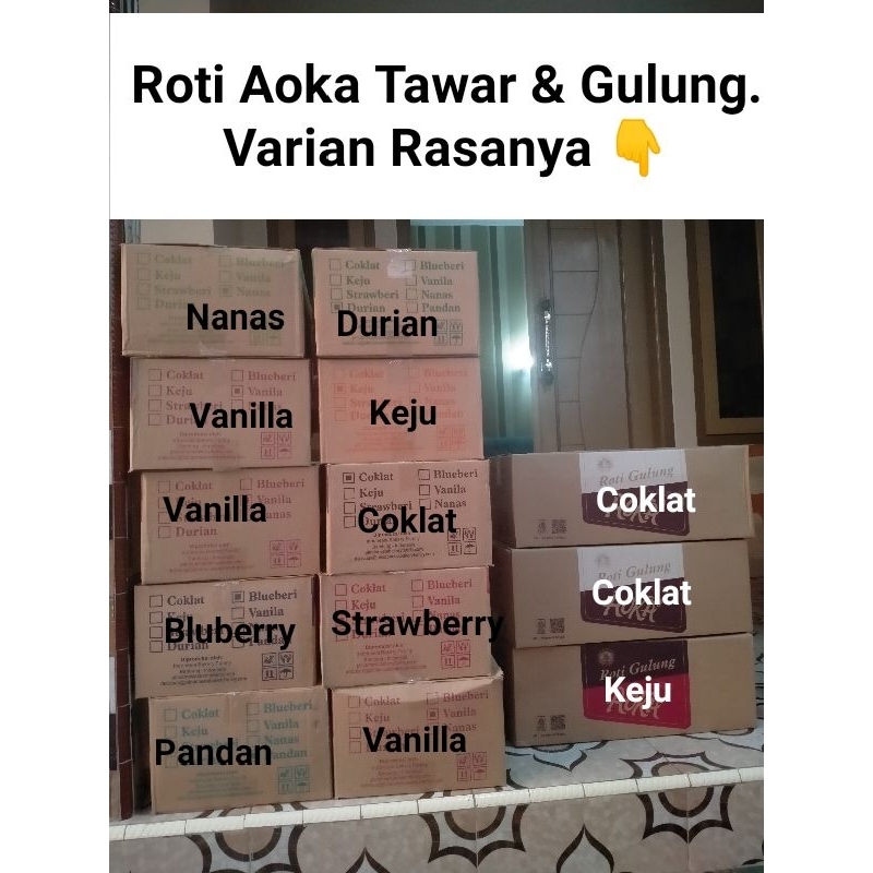 

roti aoka varian rasa lengkap harga murah di jual eceran