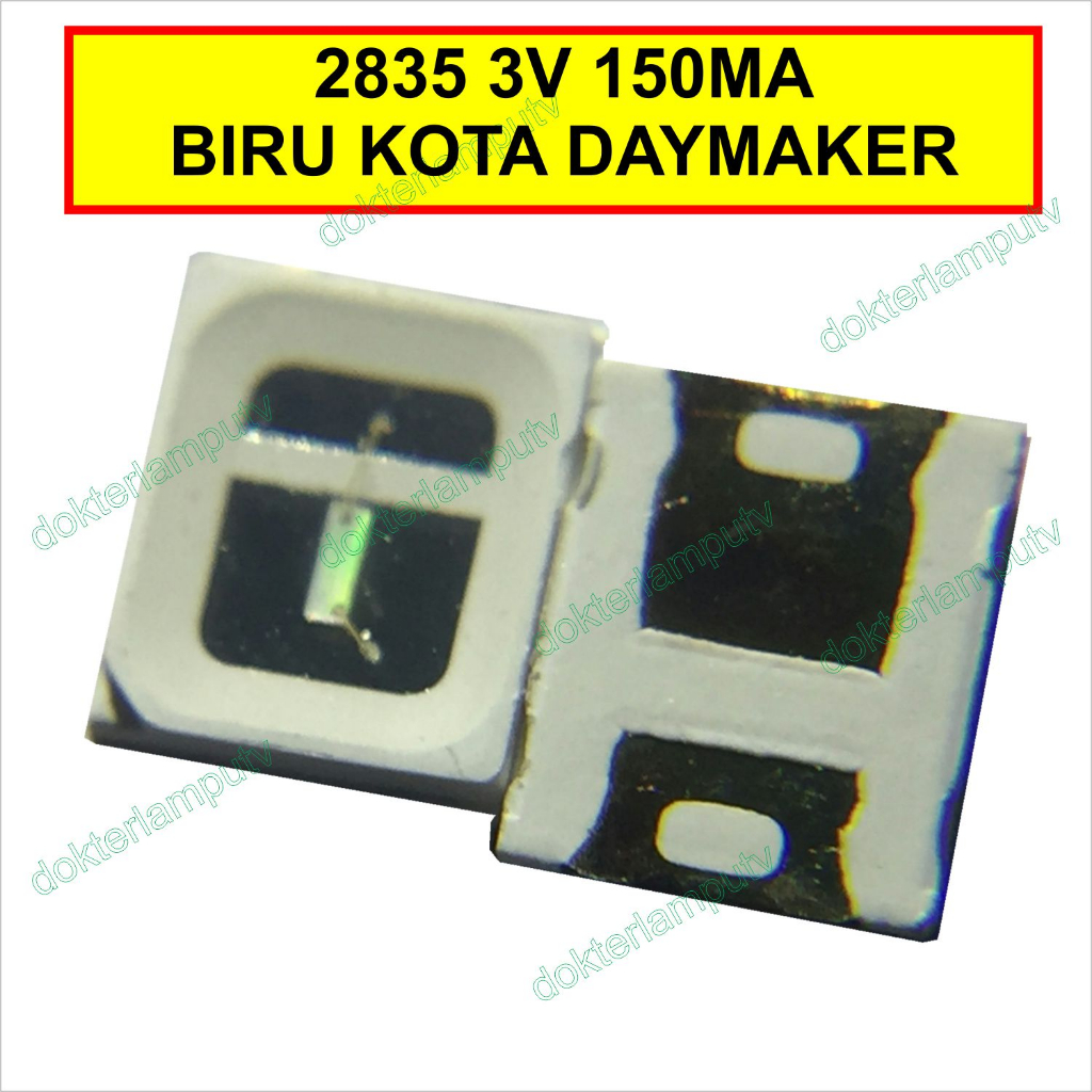 LED SMD 3V 2835 150MA BIRU UNTUK LED KOTA DAYMAKER