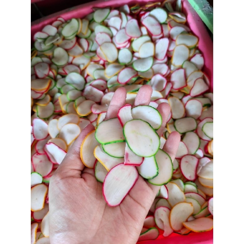 

KERUPUK BAWANG WARNA WARNI MENTAH 500 GR