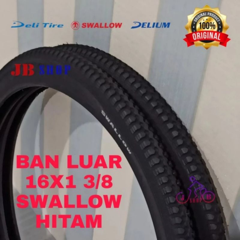 BAN LUAR SEPEDA 16 X 1 3/8 16X1 3/8 ( 37 - 349 ) SEPEDA LIPAT KURSI RODA DLL 16 PLUS