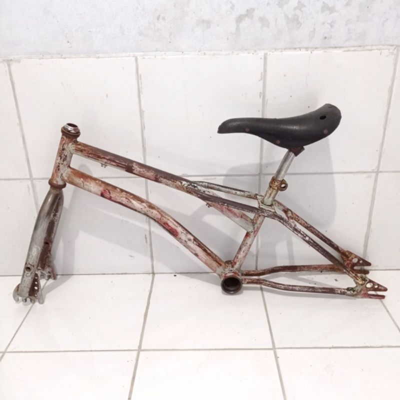frame fork set sepeda BMX jadul OS BMX 20 bekas original