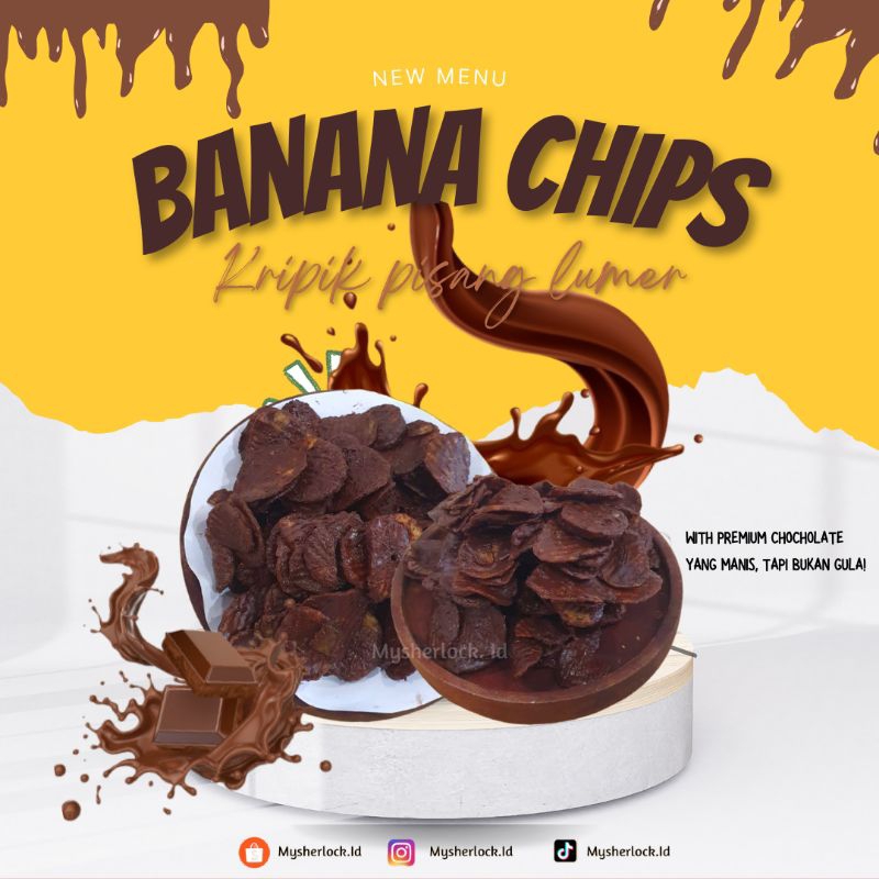 

Kripik Pisang Coklat Lumer 150gr Banana Chips Coklat Kripsang