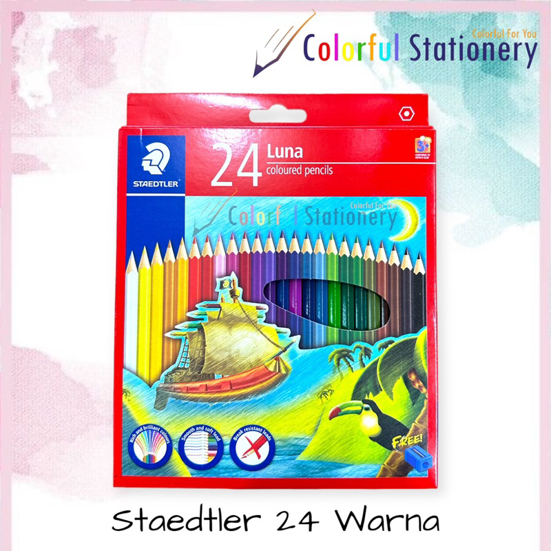 

Pensil Warna Staedtler Luna Panjang Classic 24 Warna