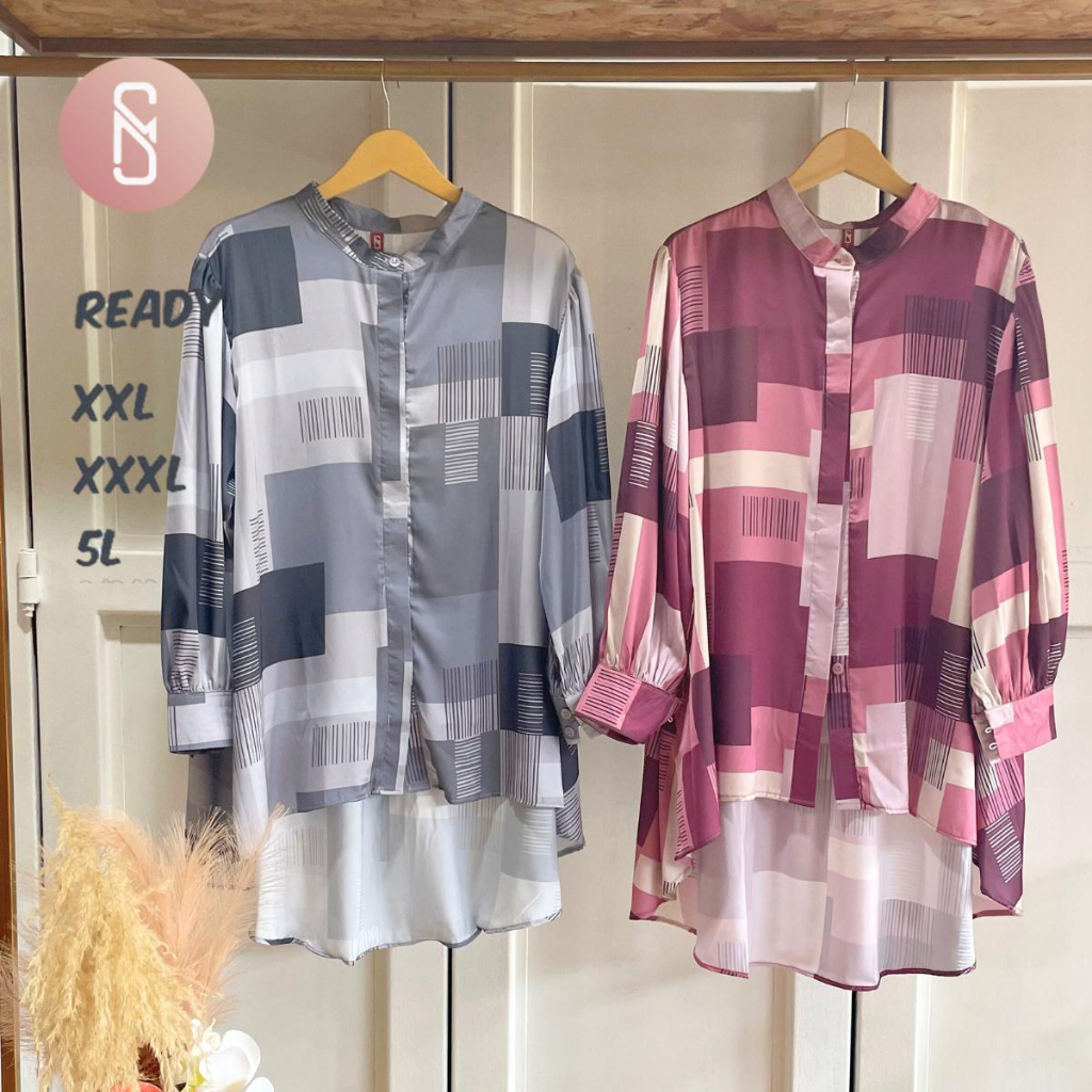 Aiko Myshawl Atasan Jumbo Myshawl Motif Big Size Ld 110 130 160 Muslim Wanita Baju Panjang Naira