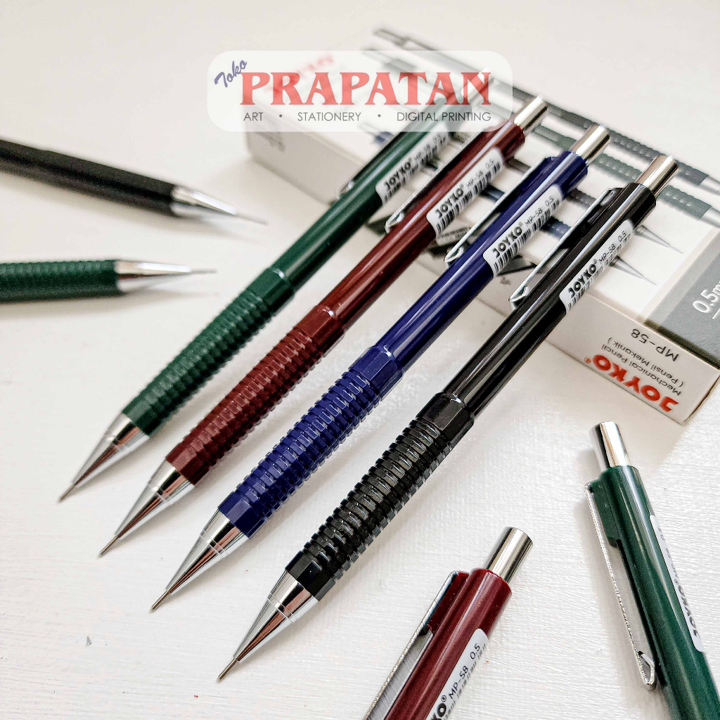 

Joyko MP-58 Metal Clip Mechanical Pencil 0.5mm | Pensil Mekanik