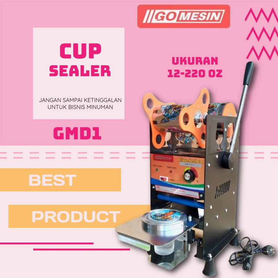 MESIN CUP SEALER MANUAL 12-22 OZ GO MESIN GMD1