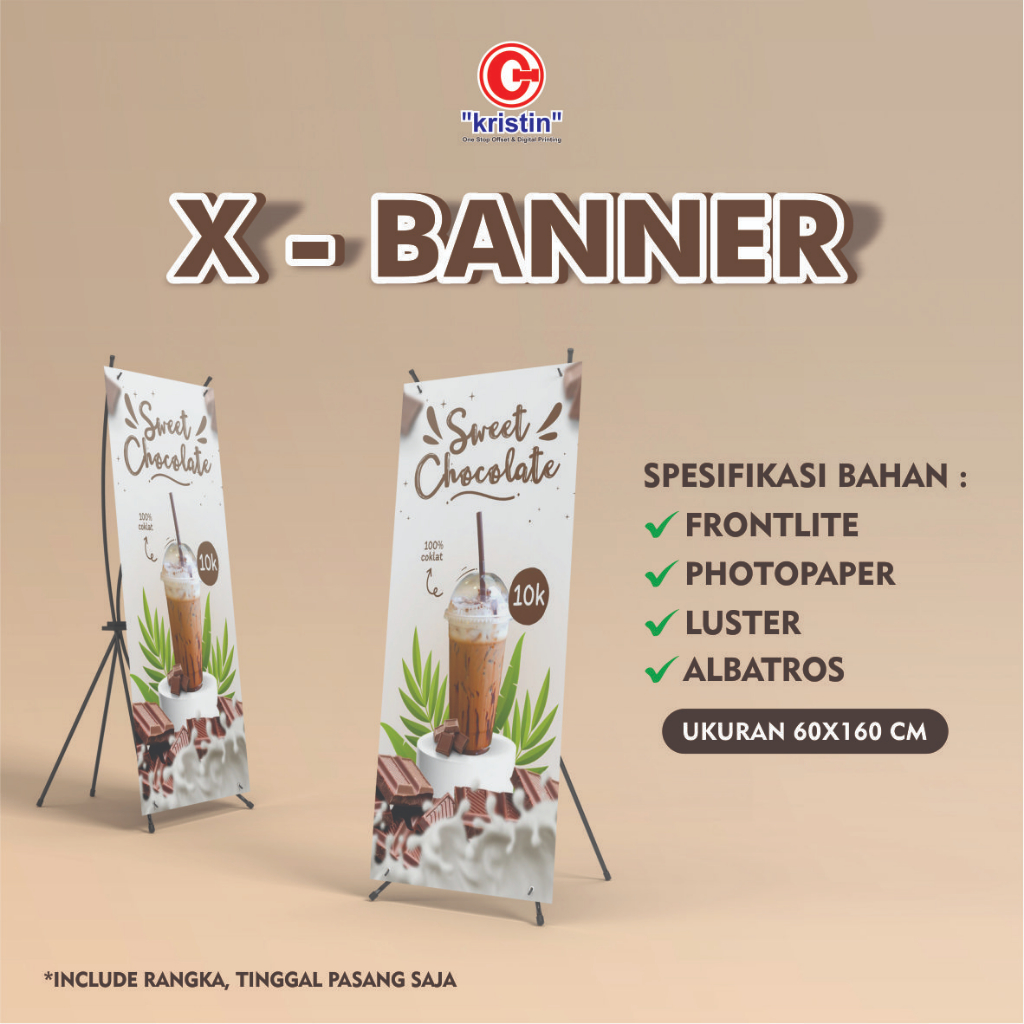 

Paket Cetak X Banner 60x160 (Banner + Rangka) Surabaya
