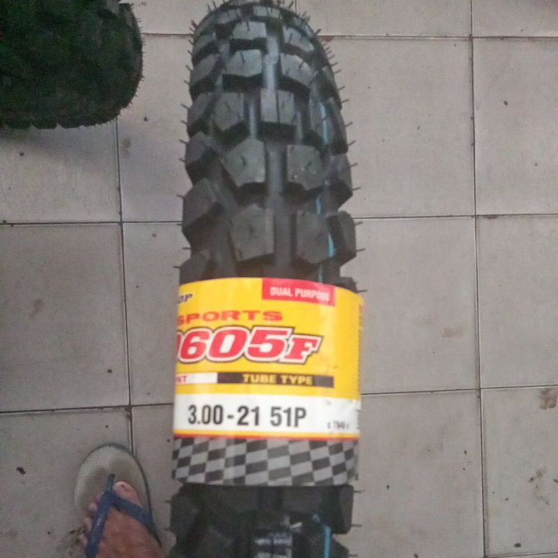 ban Dunlop semi cross/trail D605 ring 21 ukuran 275/21 dan 300/21