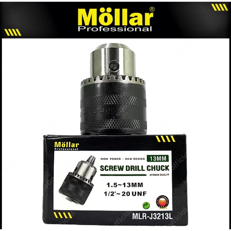 kepala bor 13mm mollar / drill chuck 13mm mollar / kepala bor drat 13mm mollar / kepala bor murah / 