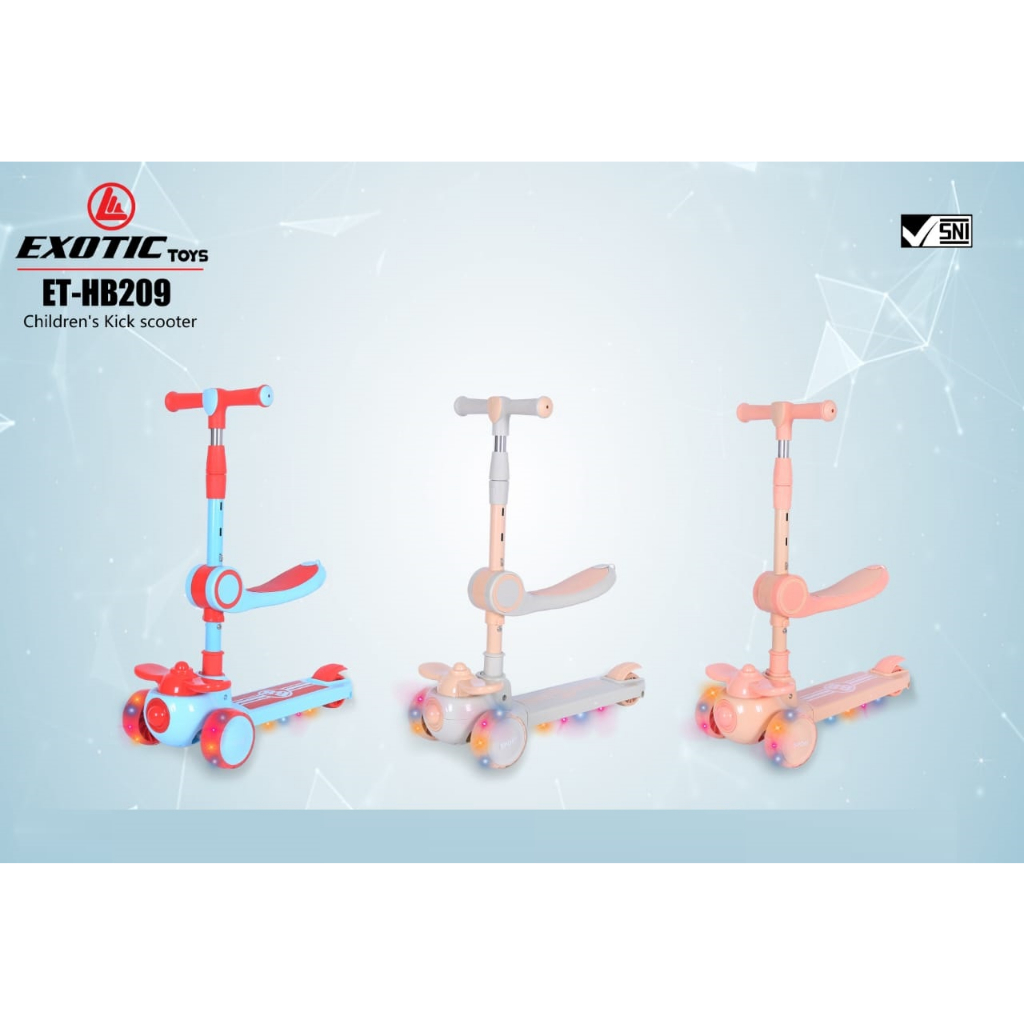 Exotic Scooter HB 209 Skuter Otoped Anak Multifungsi