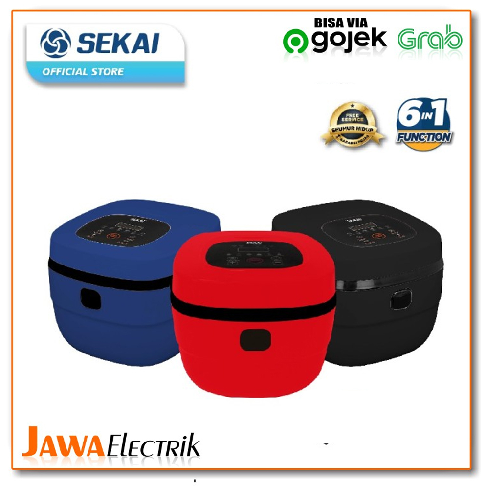 RICE COOKER LOW CARBO SEKAI CMW 521 DIGITAL 6in1 Kapasitas 2 Liter