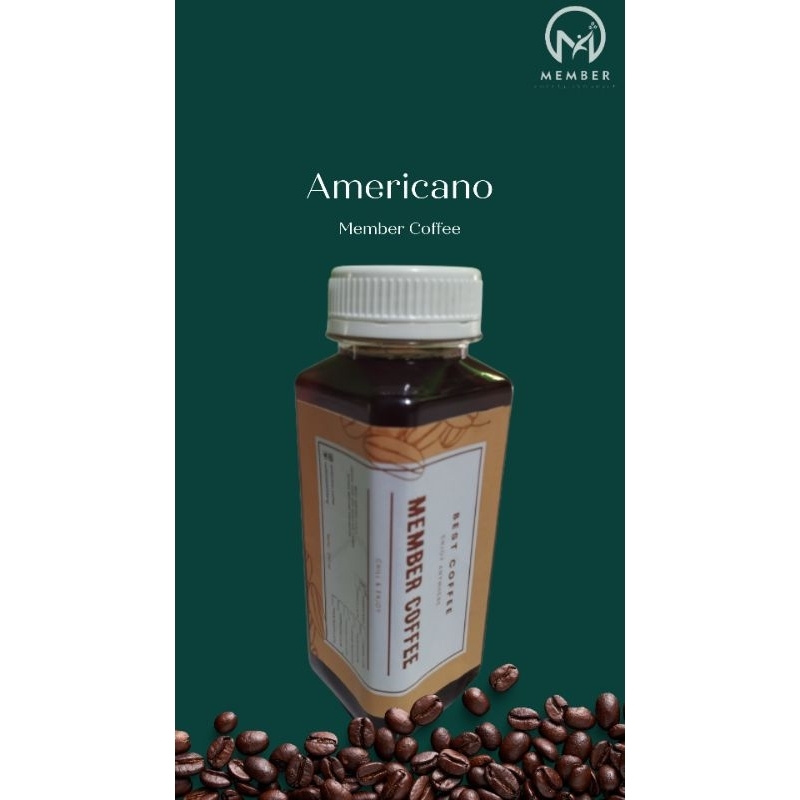 

Member Coffee - Americano botol 250ml Siap Minum