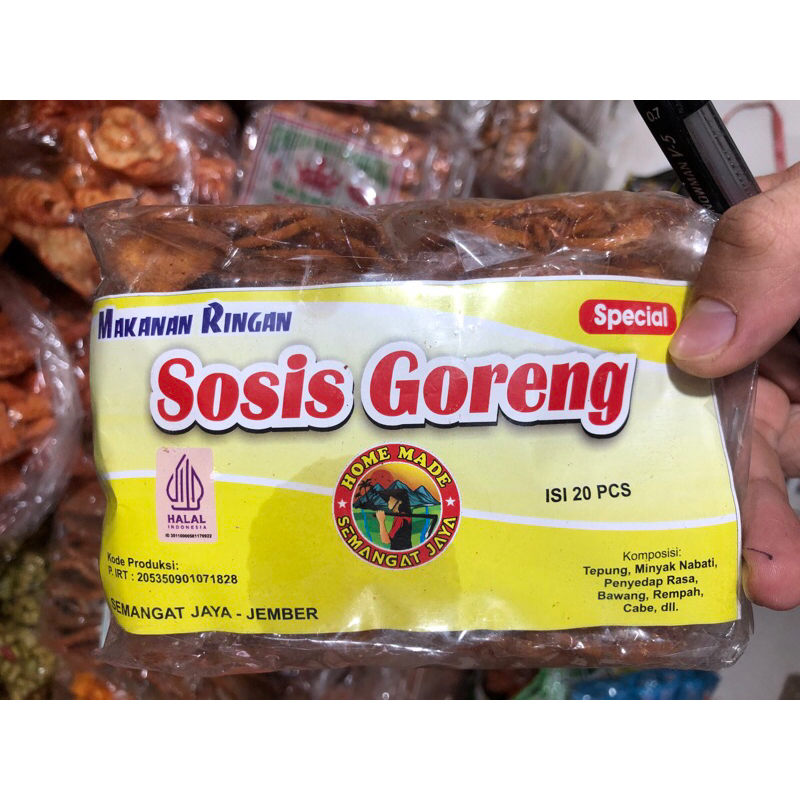 

keripik kerupuk makanan ringan sosis goreng isi 20 pcs