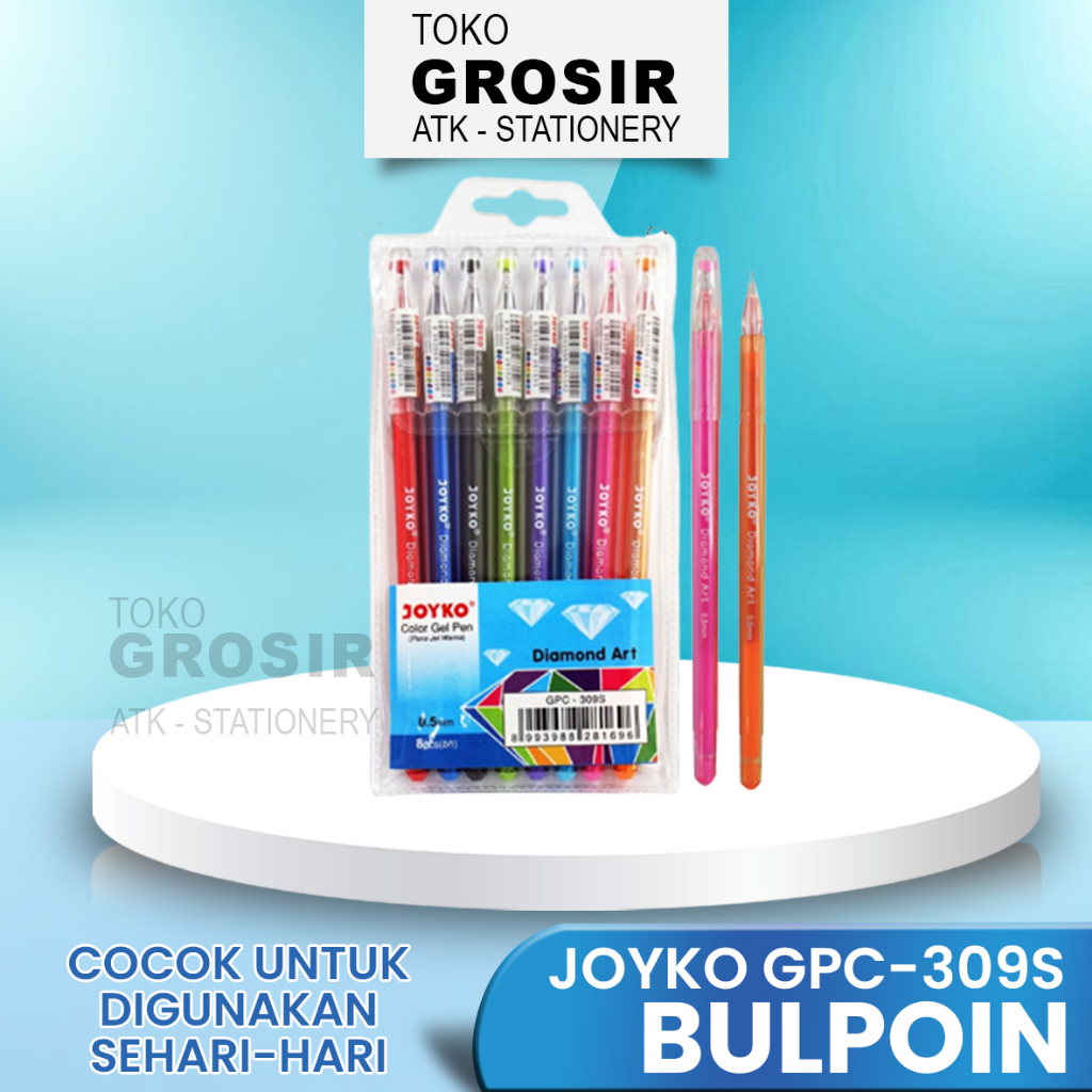 

[SET] COLOR GEL PEN JOYKO GPC-309S (0.5 MM)