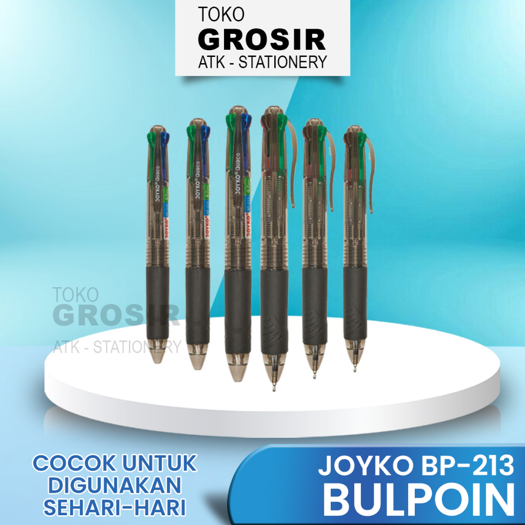 

[PCS] BALL PEN JOYKO BP-213 QUACO 4 COLOR WARNA / PULPEN / PENA / BOLPEN (0.7MM)
