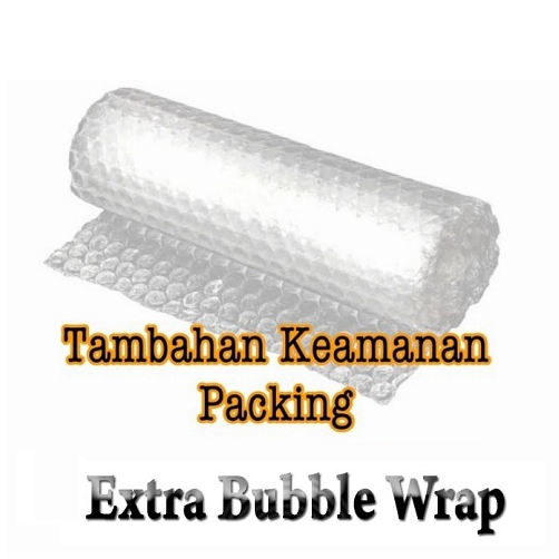

Tambahan Plastik bubble ( Extra bubble wrap) untuk packing Lebih Aman dan tidak pecah atau Penyok