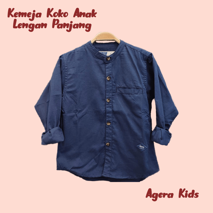 KEMEJA KOKO ANAK LENGAN PANJANG - KEMKO ANAK AGERA KIDS - KEMKO AGERA ANAK LENGAN PANJANG