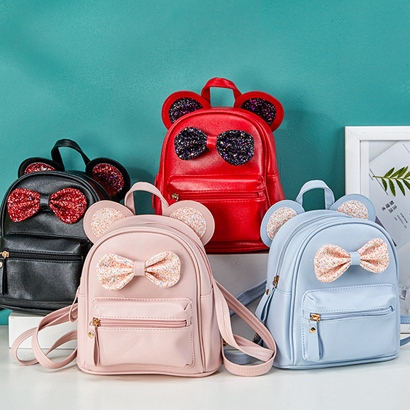Madora Ribbon Bag Ransel Wanita Anak Sekolah Tas Mini Backpack Pita Karakter Lucu